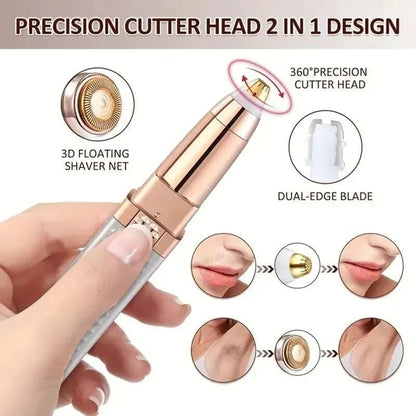 2-in-1 Multi-Purpose Electric Trimmer – Eyebrow, Face, Nose, Ears, Arms & Legs
