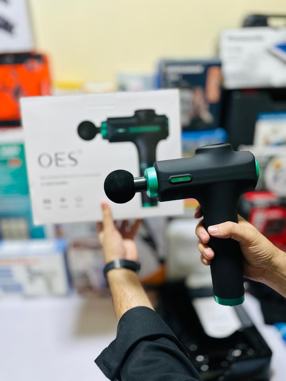 OES Muscle Massage Gun – 8 Interchangeable Heads