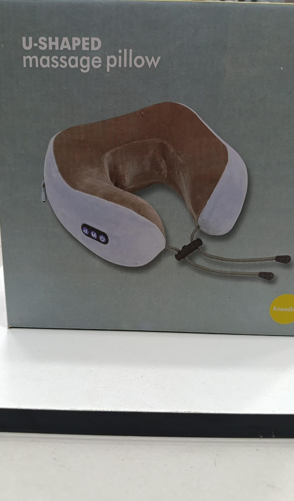 Electric Neck Massager Pillow – U-Shape Shiatsu Travel Cushion