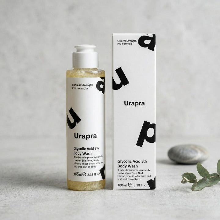 Urapra Glycolic Acid 3% Body Wash – Clinical Strength Pro Formula