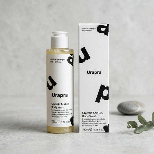 Urapra Glycolic Acid 3% Body Wash – Clinical Strength Pro Formula