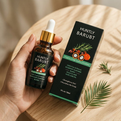 Huntly Barubt Rosemary & Batana Blend – Organic Scalp & Hair Care Oil (30ml)