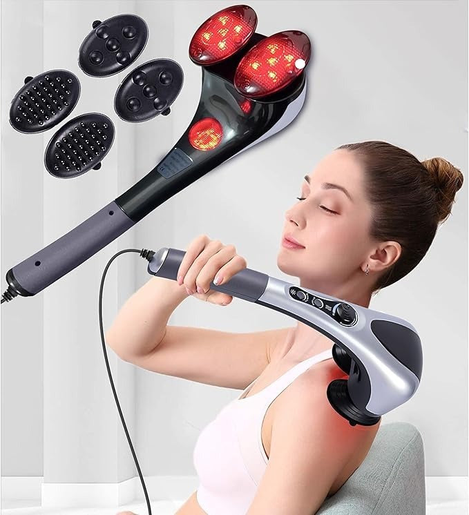 Infrared Handheld Electric Massager –  Interchangeable Heads