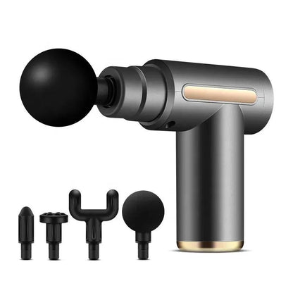 Percussion Massage Gun – 4 Interchangeable Heads & Deep Tissue Relief