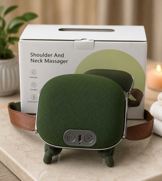 Shoulder & Neck Massager – Portable Heat & Kneading Relief