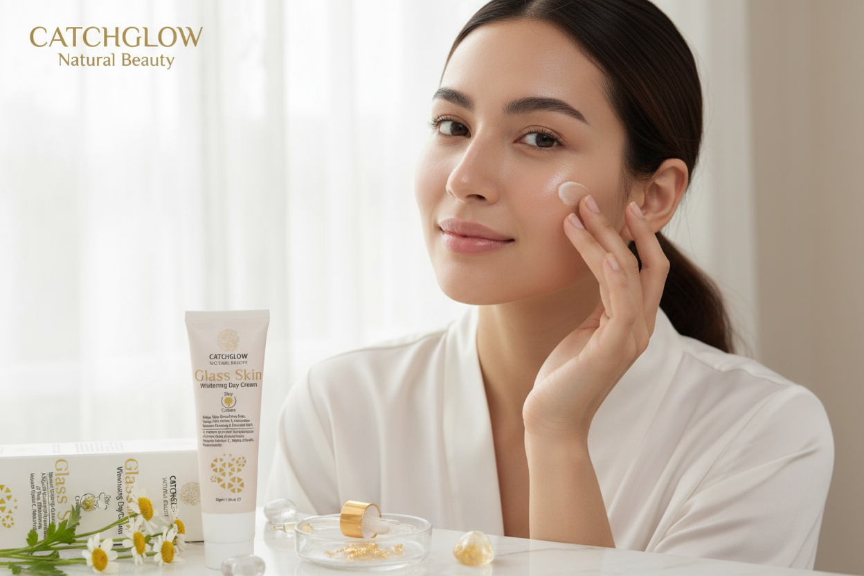 CatchGlow Glass Skin Cream lifestyle shot