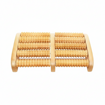 Wooden Dual Foot Roller Massager – Natural Reflexology Relief